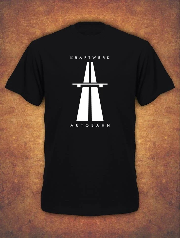 KRAFTWERK Tribute AUTOBAHN RETRO TECHNO Mens T-Shirt Black Unisex T-shirt, Sweatshirt, Hoodie, Long Sleeve Tee - T-Shirt, Sweatshirt, Hoodie