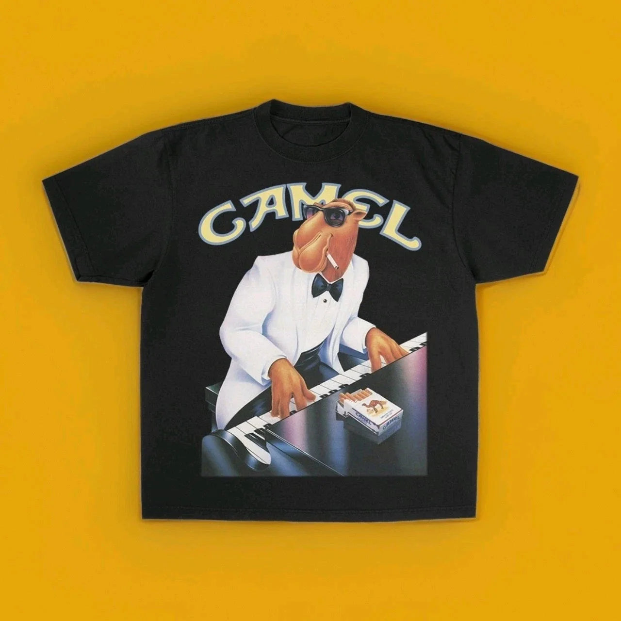 Camel Joe cigarettes blend vintage tshirt, Vtg Funny T-shirt 90s Size L Unisex T-shirt, Sweatshirt, Hoodie, Long Sleeve Tee - T-Shirt, Sweatshirt, Hoodie