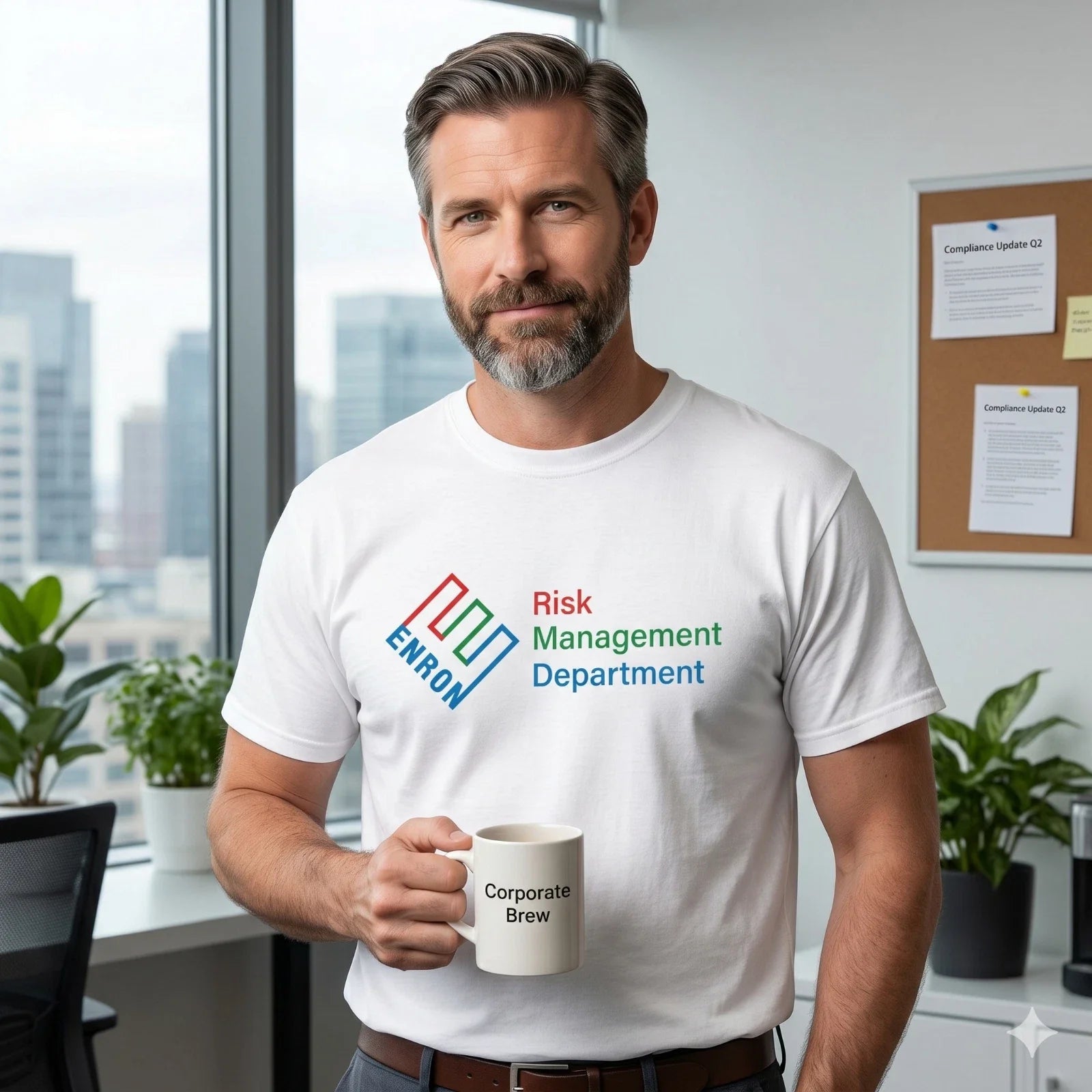 Enron Risk Management Department T-Shirt Unisex T-shirt, Sweatshirt, Hoodie, Long Sleeve Tee - T-Shirt, Sweatshirt, Hoodie