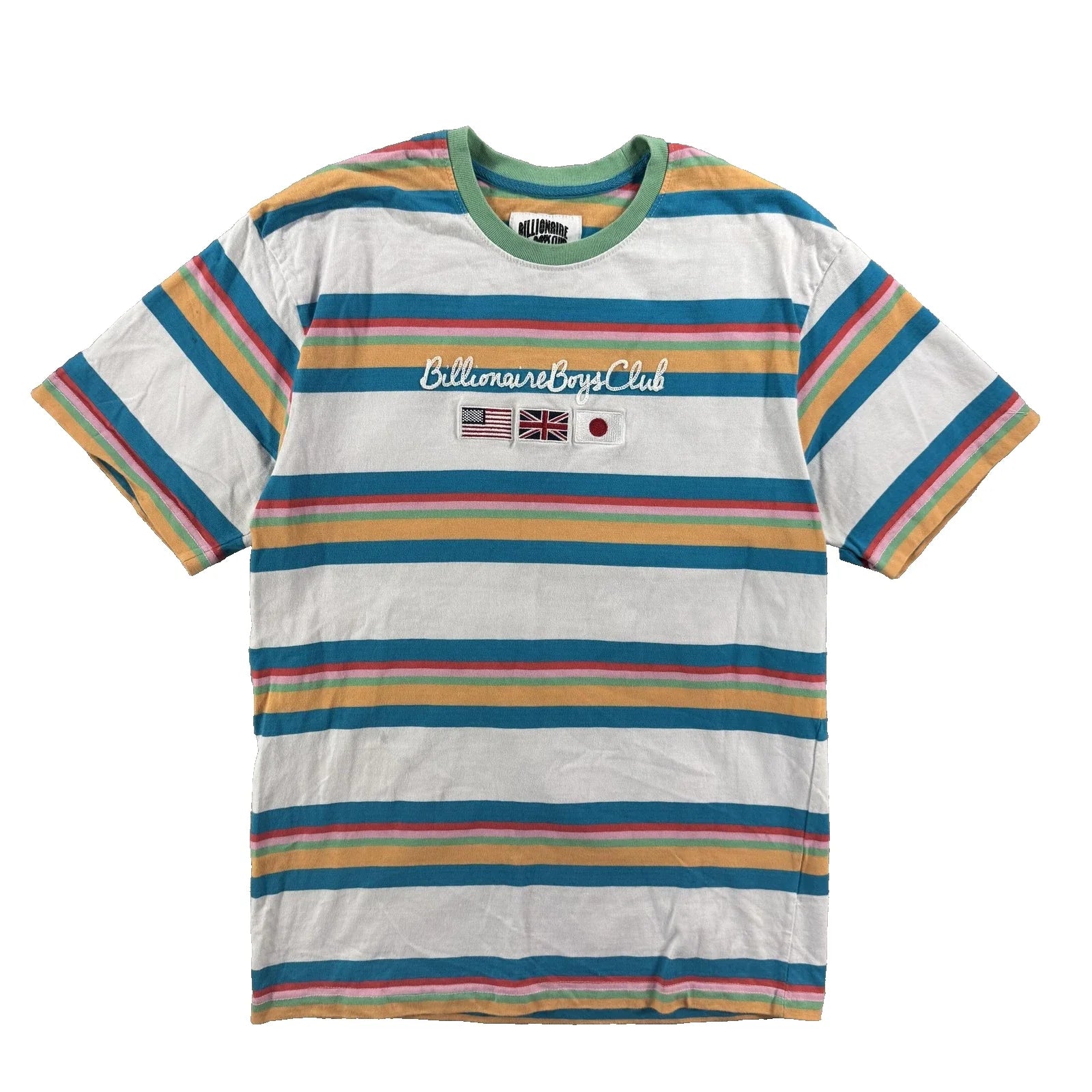 Billionaire Boys Club Shirt Mens Medium Multicolor Flag Graphic Tee Streetwear Unisex T-shirt, Sweatshirt, Hoodie, Long Sleeve Tee - T-Shirt, Sweatshirt, Hoodie