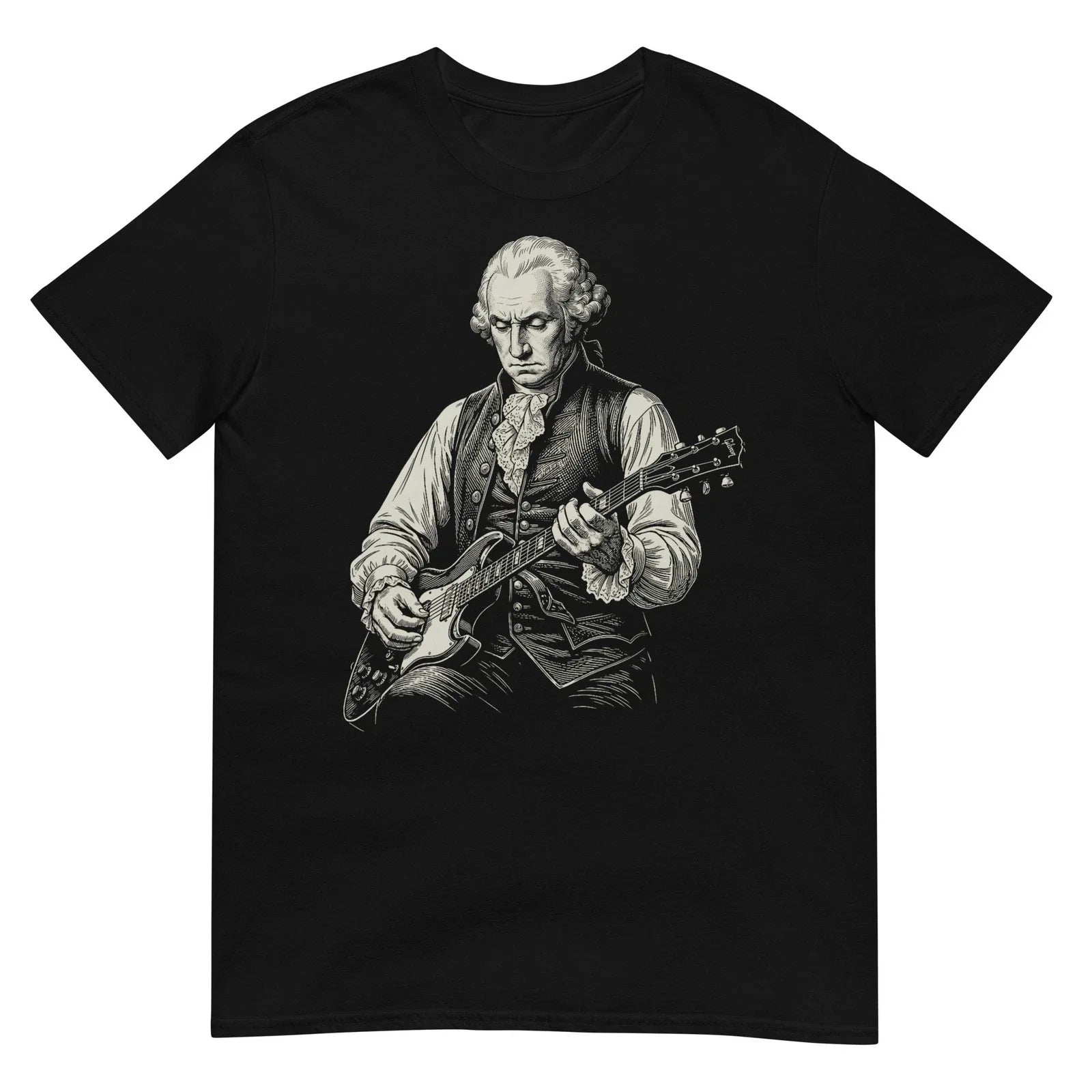 George Washington President Playing Guitar Retro Vintage T-Shirt Unisex T-shirt, Sweatshirt, Hoodie, Long Sleeve Tee - T-Shirt, Sweatshirt, Hoodie