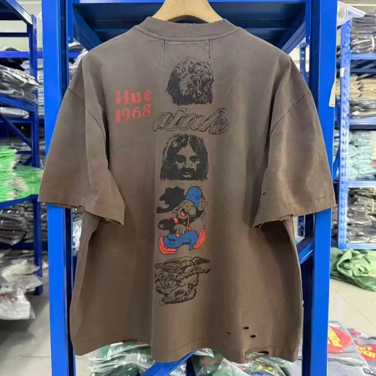 High Street Cartoon T-Shirt Unisex Streetwear Summer Casual Short Sleeve Top Unisex T-shirt, Sweatshirt, Hoodie, Long Sleeve Tee - T-Shirt, Sweatshirt, Hoodie
