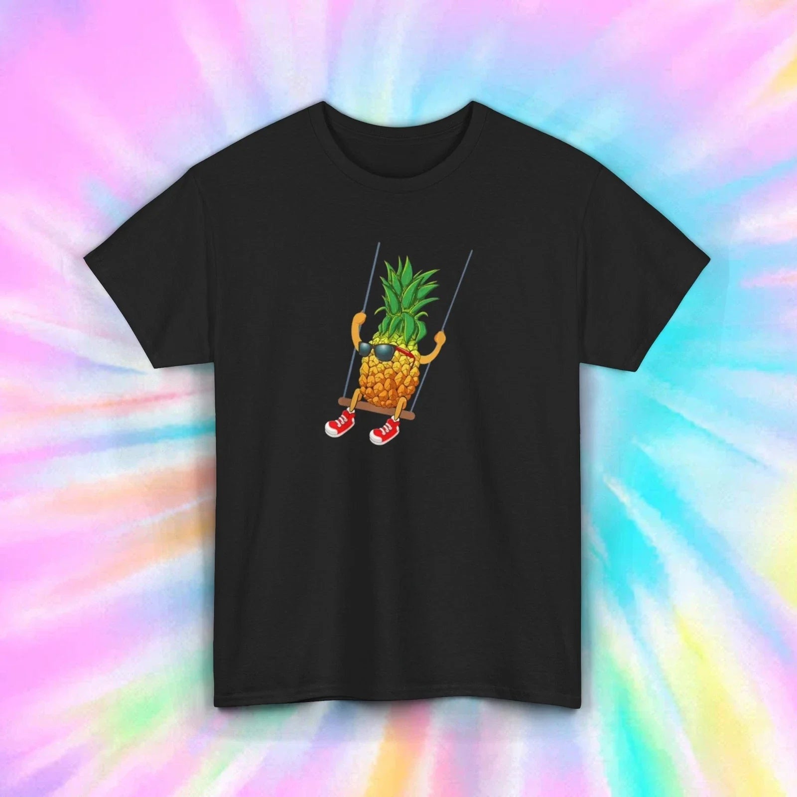 Cool Pineapple Swinging T-Shirt Funny Fruit Summer Vacation Graphic Tee S-5XL Unisex T-shirt, Sweatshirt, Hoodie, Long Sleeve Tee - T-Shirt, Sweatshirt, Hoodie