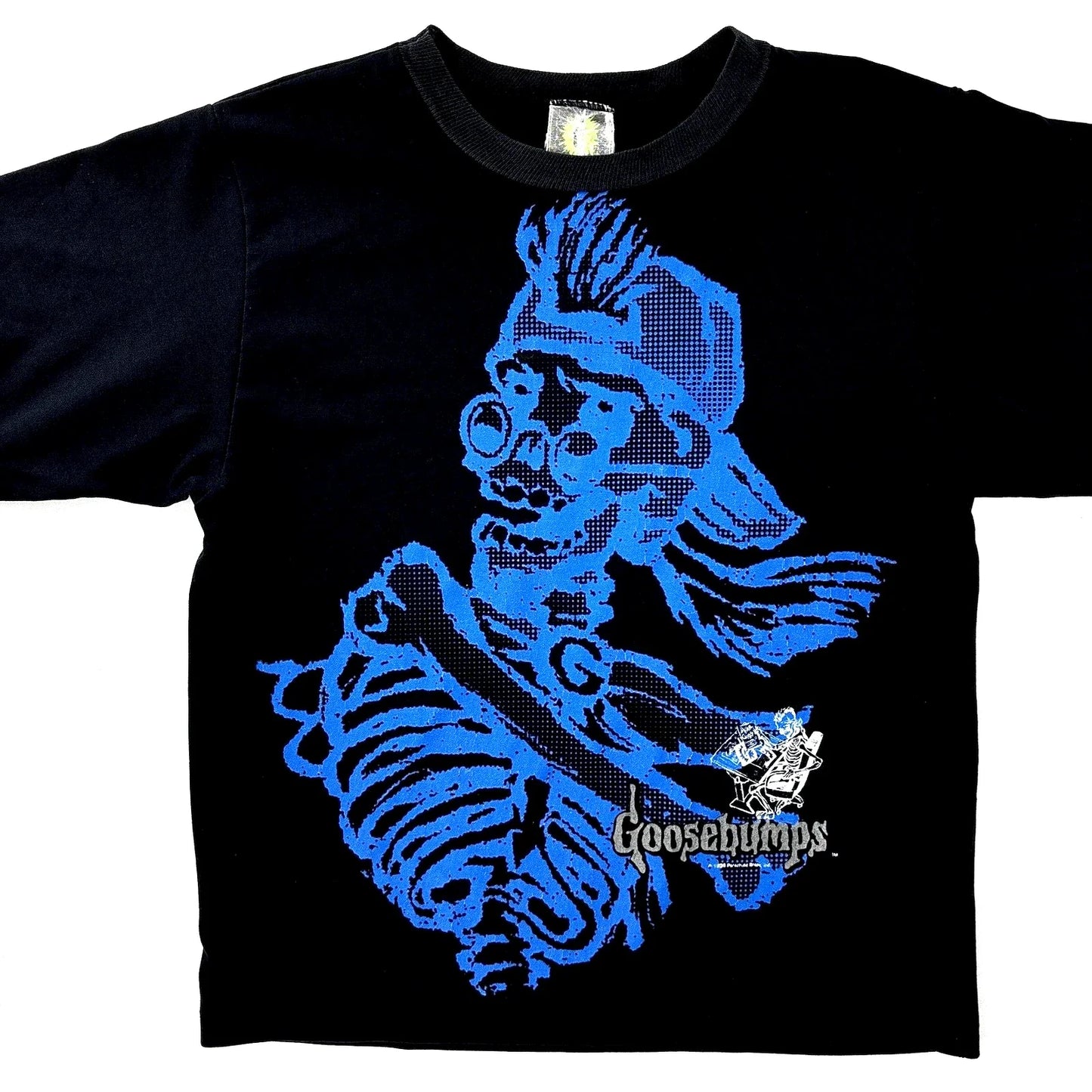 Vintage Rare OG 1996 Goosebumps Blue Skeleton T Shirt Sz Small Unisex T-shirt, Sweatshirt, Hoodie, Long Sleeve Tee - T-Shirt, Sweatshirt, Hoodie