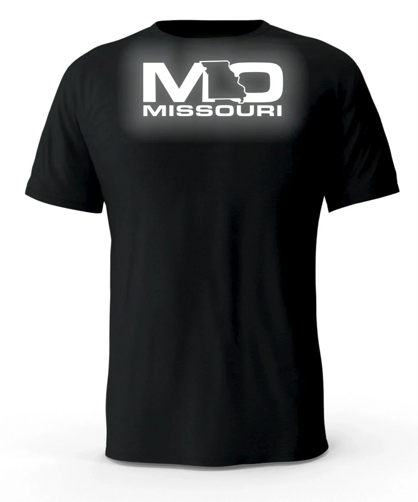 Missouri MO State Reflective Logo Black T-Shirt Unisex T-shirt, Sweatshirt, Hoodie, Long Sleeve Tee - T-Shirt, Sweatshirt, Hoodie