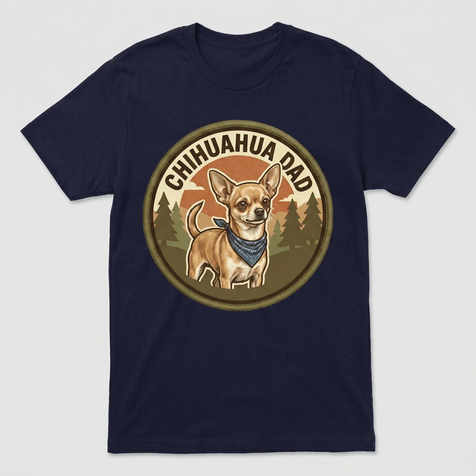 Chihuahua Dad T-Shirt Chi Dog Gift Men Graphic Tee Fathers Day Small Dog Cute Unisex T-shirt, Sweatshirt, Hoodie, Long Sleeve Tee - T-Shirt, Sweatshirt, Hoodie