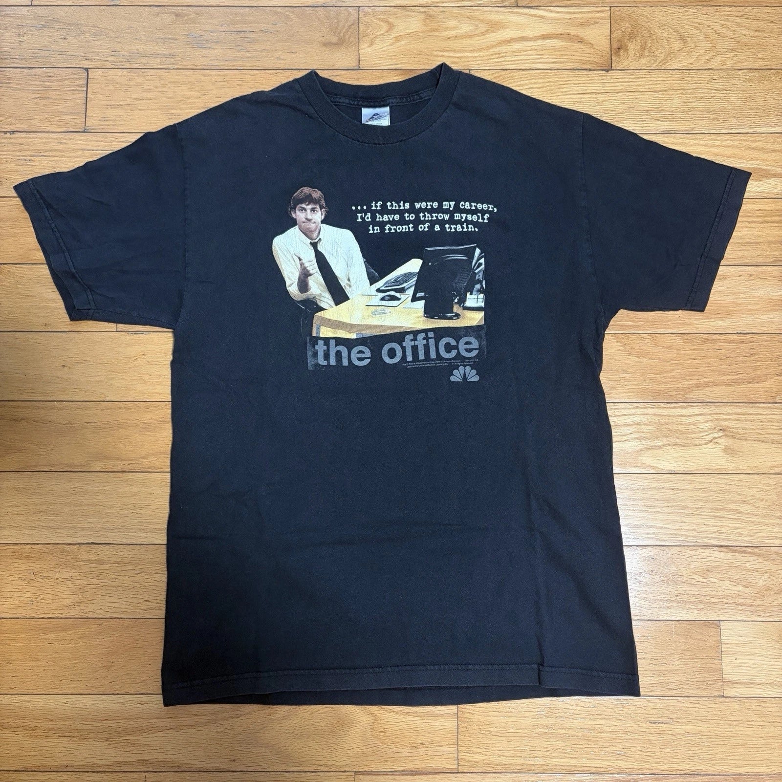 Vintage The Office Jim Graphic T-Shirt Black Men's Size L Unisex T-shirt, Sweatshirt, Hoodie, Long Sleeve Tee - T-Shirt, Sweatshirt, Hoodie