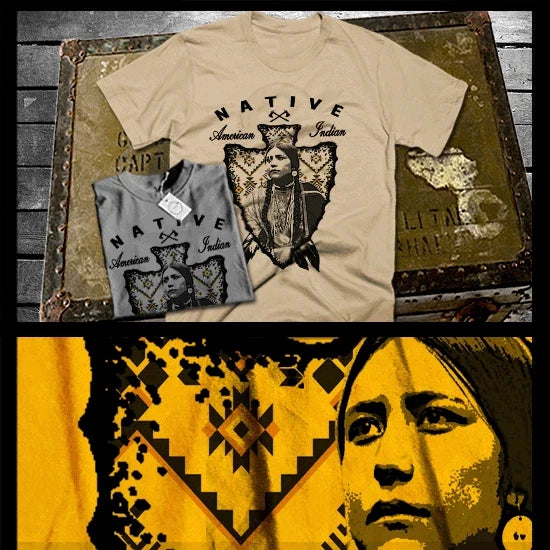 Native American T-shirt Indian Warrior Headdress Indigenous Tribal Arrowhead Art Unisex T-shirt, Sweatshirt, Hoodie, Long Sleeve Tee - T-Shirt, Sweatshirt, Hoodie