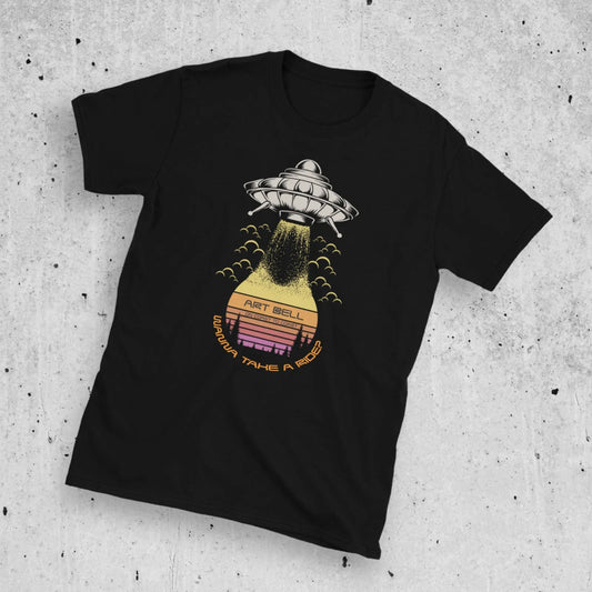 Art Bell T Shirt Wanna Take A Ride Coast to Coast Paranormal Radio Tee Unisex T-shirt, Sweatshirt, Hoodie, Long Sleeve Tee - T-Shirt, Sweatshirt, Hoodie