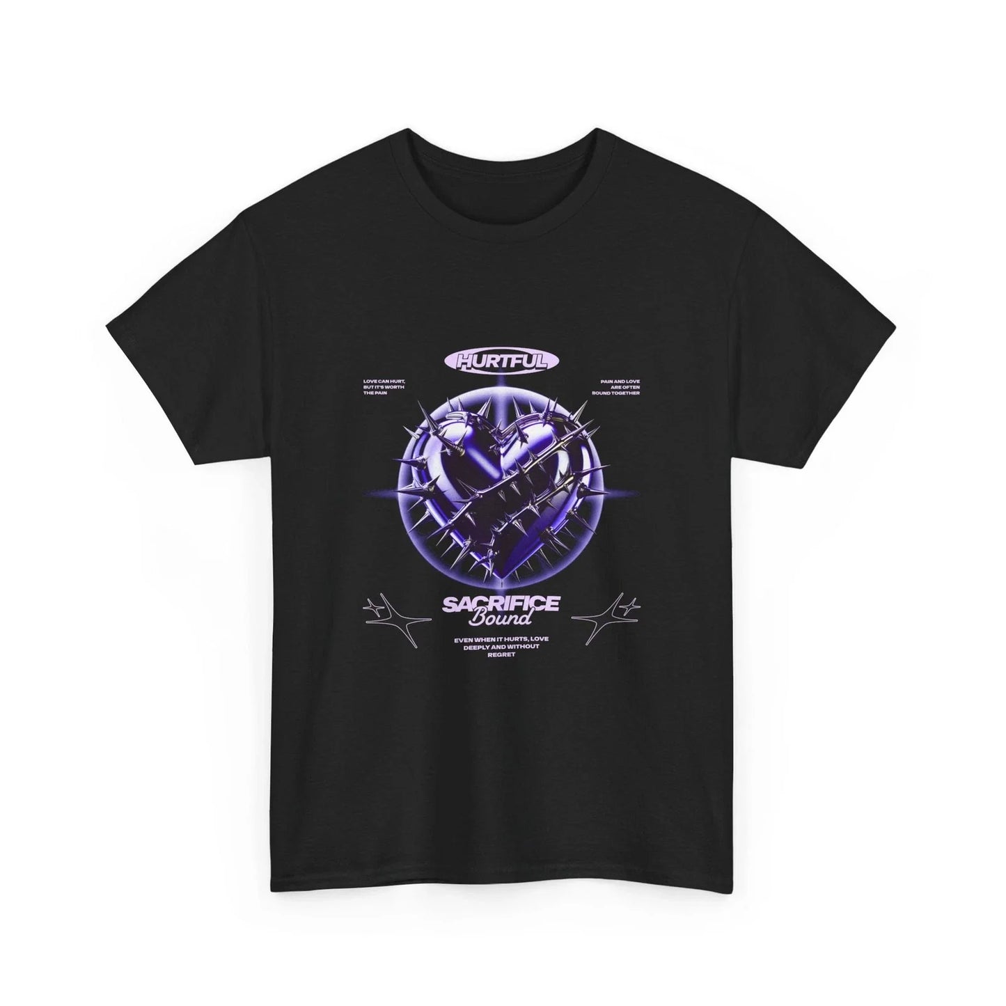Futuristic Purple Spikes Graphic T-Shirt Cool Streetwear Tee Unisex T-shirt, Sweatshirt, Hoodie, Long Sleeve Tee - T-Shirt, Sweatshirt, Hoodie