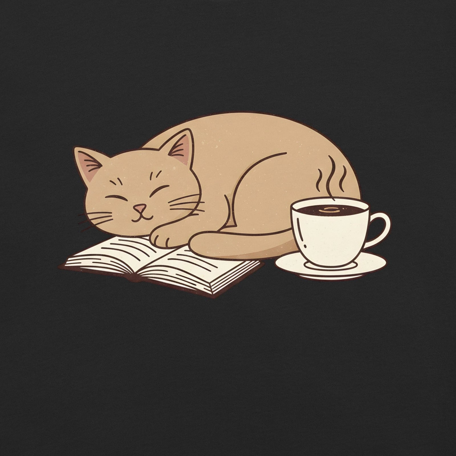Cozy Cat Reading Shirt, Book Lover Coffee Tee, Introvert Relaxing Apparel Unisex T-shirt, Sweatshirt, Hoodie, Long Sleeve Tee - T-Shirt, Sweatshirt, Hoodie