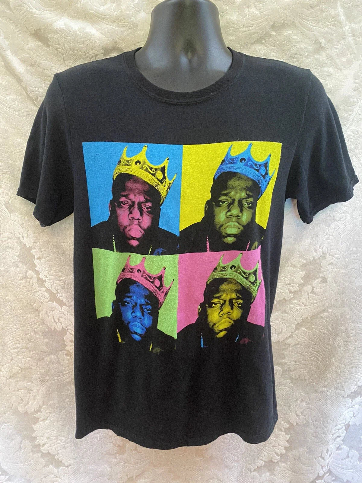 THE NOTORIOUS B.I.G. Mens Graphic T-Shirt~SMALL~Cotton S/S BLACK Pop-Art Unisex T-shirt, Sweatshirt, Hoodie, Long Sleeve Tee - T-Shirt, Sweatshirt, Hoodie