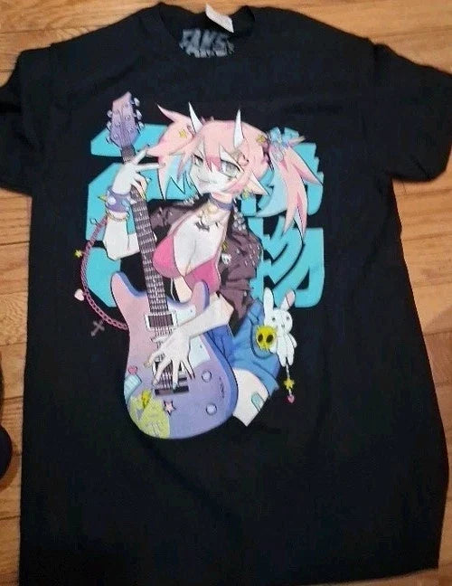 NWT Rock On Kawaii T-Shirt By Fake Nerd SIZE Small Unisex T-shirt, Sweatshirt, Hoodie, Long Sleeve Tee - T-Shirt, Sweatshirt, Hoodie