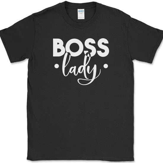 BOSS LADY T-Shirt Funny Humor Text Novelty Tee Unisex T-shirt, Sweatshirt, Hoodie, Long Sleeve Tee - T-Shirt, Sweatshirt, Hoodie