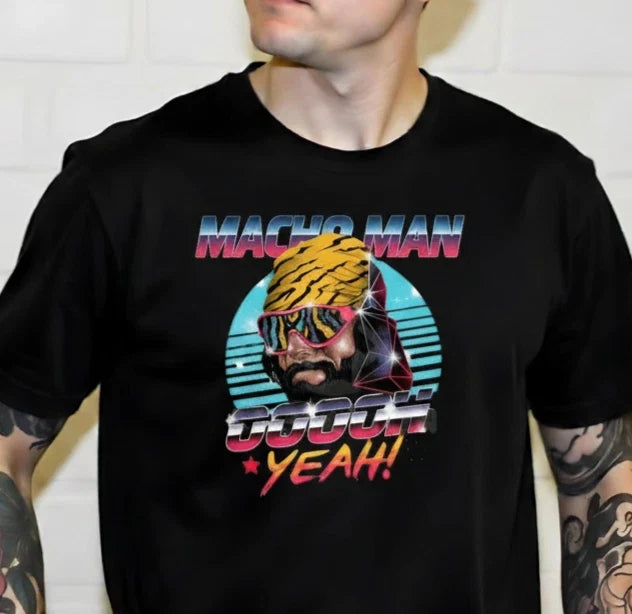 MACHO MAN RANDY SAVAGE GRAPHIC T-Shirt Size S-5XL Unisex T-shirt, Sweatshirt, Hoodie, Long Sleeve Tee - T-Shirt, Sweatshirt, Hoodie