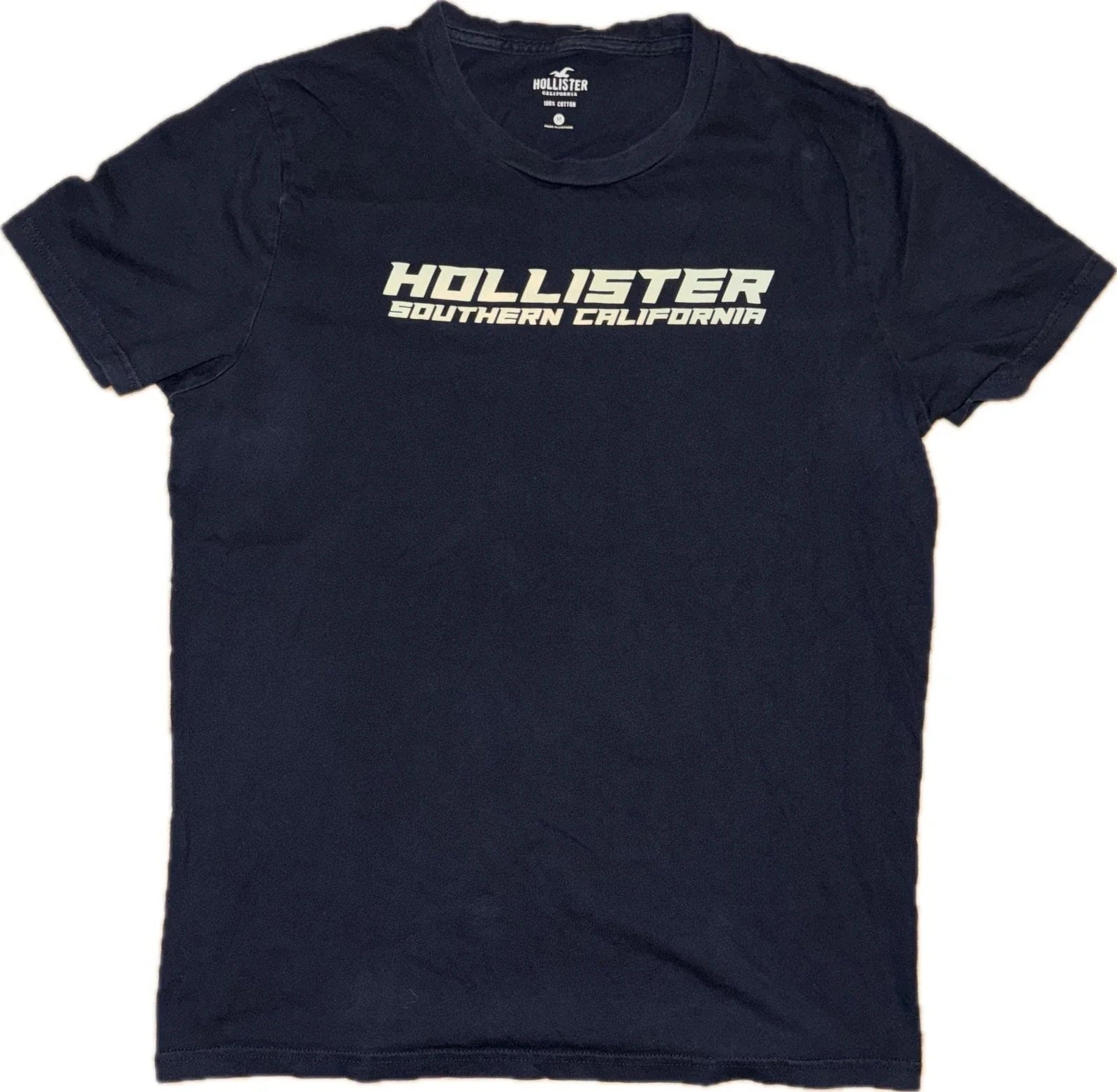 Hollister Graphic T Shirt Mens Medium Navy Y2K Unisex T-shirt, Sweatshirt, Hoodie, Long Sleeve Tee - T-Shirt, Sweatshirt, Hoodie