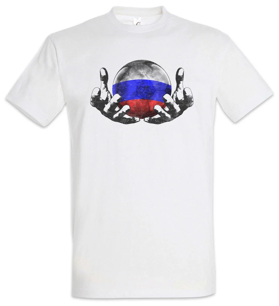 Russia Football Magic Ball T-Shirt Russian Soccer Flag Banner World Championship Unisex T-shirt, Sweatshirt, Hoodie, Long Sleeve Tee - T-Shirt, Sweatshirt, Hoodie