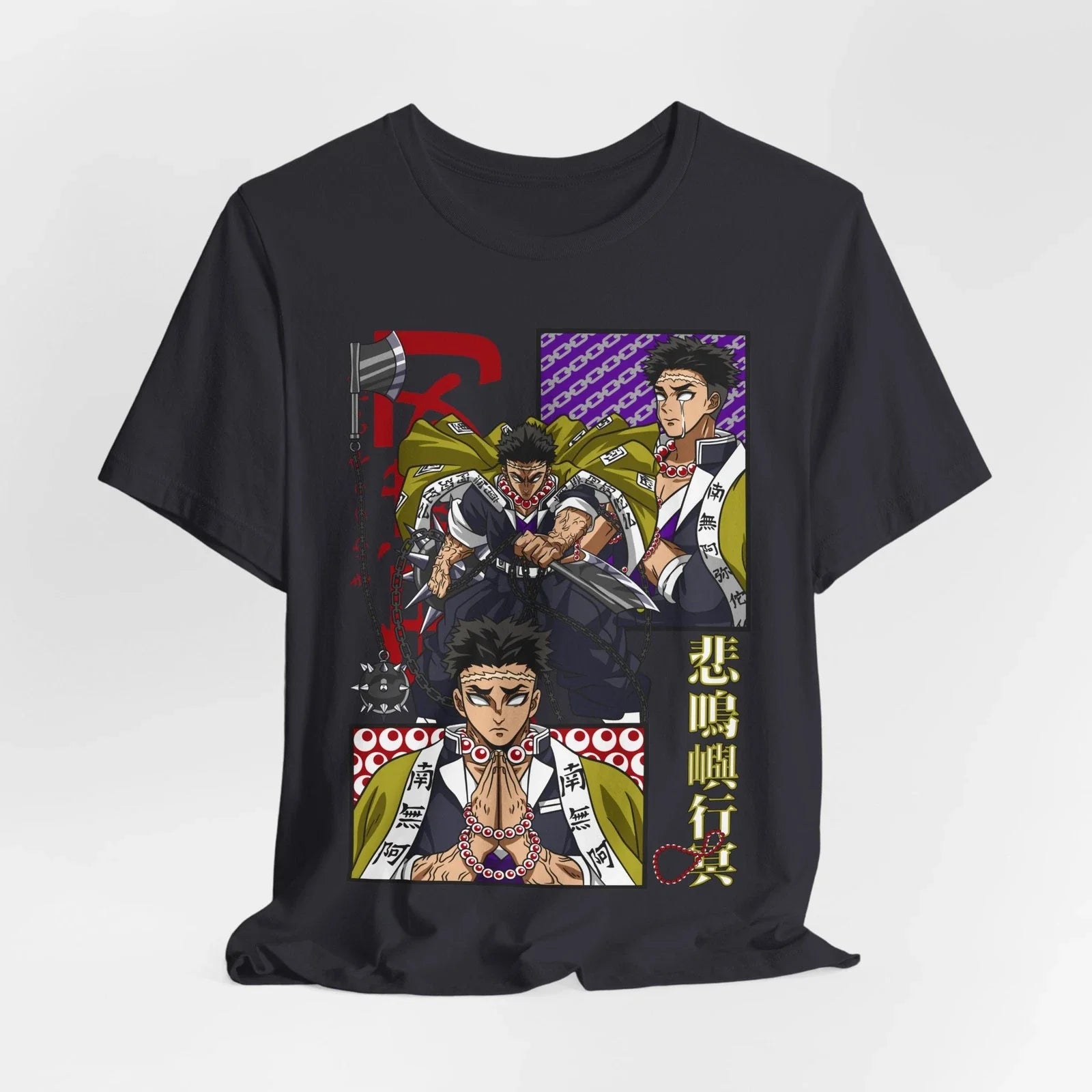 Gyomei Himejima Tee, Anime T-Shirt, Graphic Tee, Unisex Jersey Shirt, Demon Unisex T-shirt, Sweatshirt, Hoodie, Long Sleeve Tee - T-Shirt, Sweatshirt, Hoodie