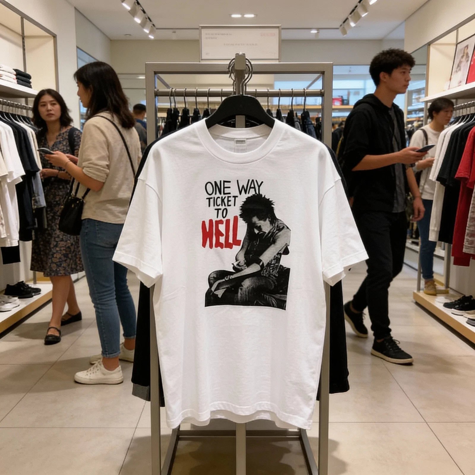 Vintage SID VICIOUS ONE WAY TICKET TO HELL Unisex Tee Gift for fan S-5XL Unisex T-shirt, Sweatshirt, Hoodie, Long Sleeve Tee - T-Shirt, Sweatshirt, Hoodie