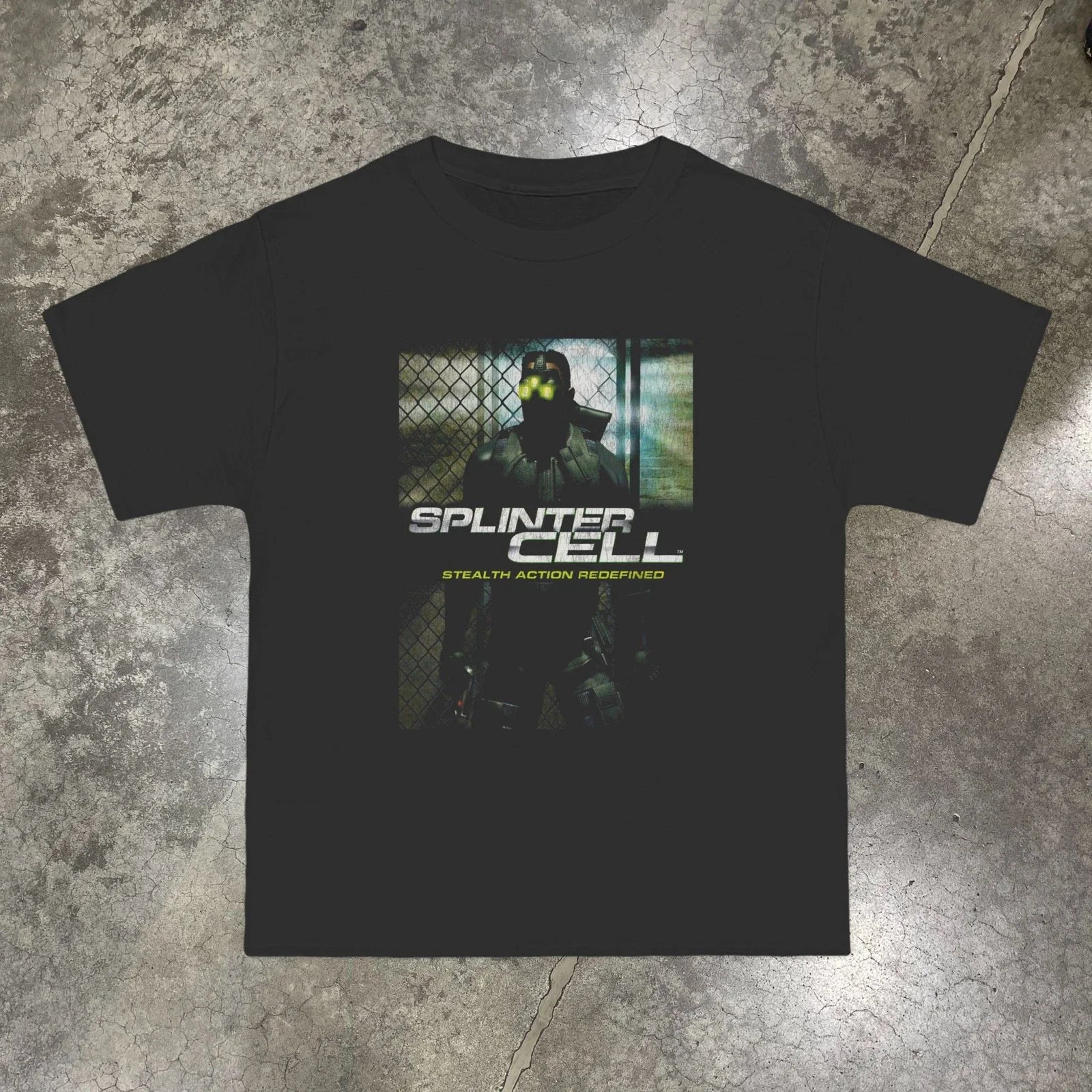 SPLINTER CELL (2002) VINTAGE REPRINT Unisex T-shirt, Sweatshirt, Hoodie, Long Sleeve Tee - T-Shirt, Sweatshirt, Hoodie
