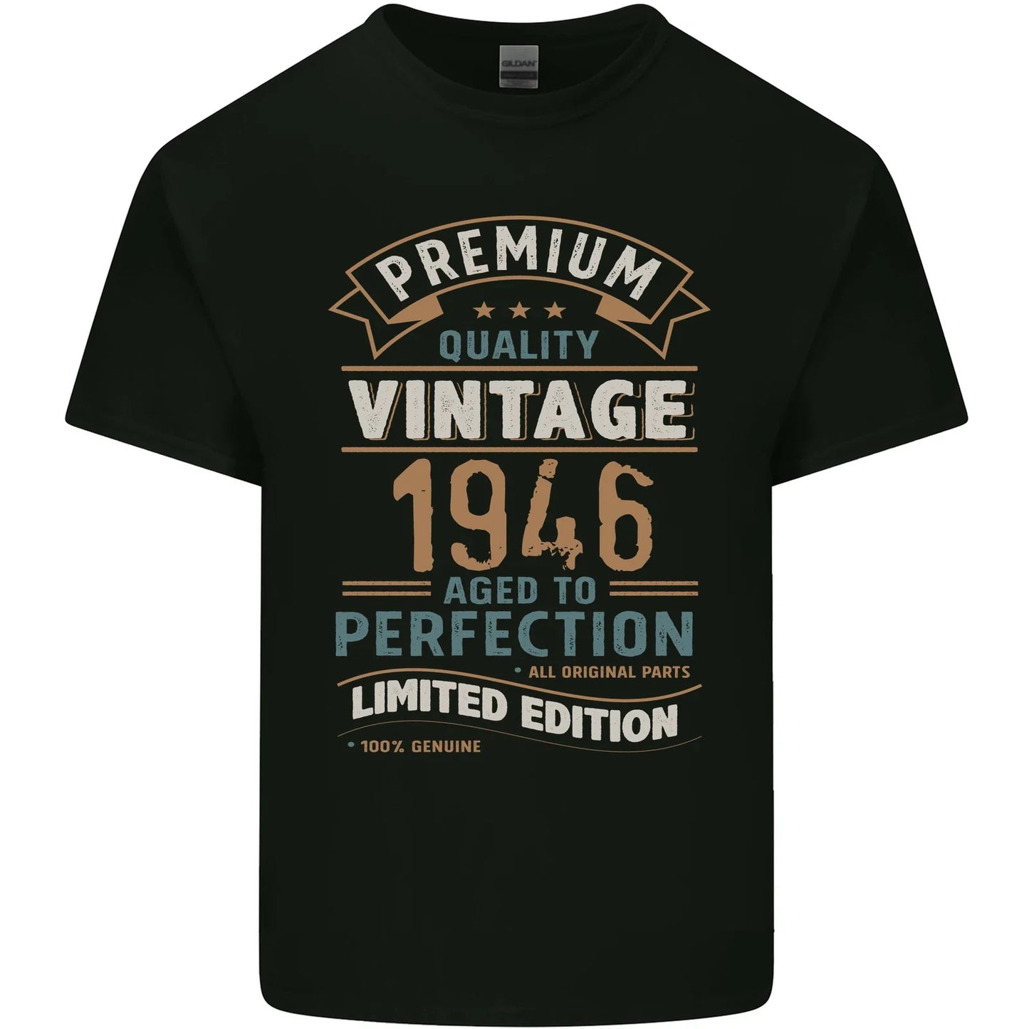 Premium Vintage 80th Birthday 1946 Mens Light Cotton T-Shirt Unisex T-shirt, Sweatshirt, Hoodie, Long Sleeve Tee - T-Shirt, Sweatshirt, Hoodie