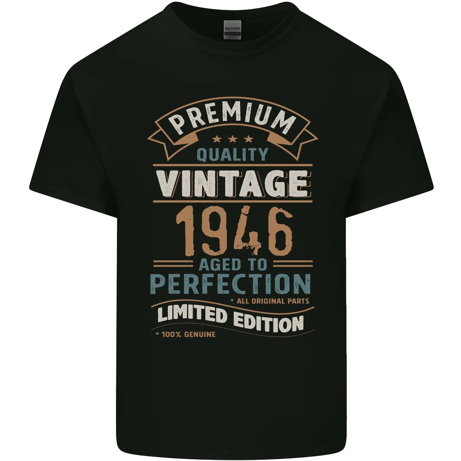 Premium Vintage 80th Birthday 1946 Mens Light Cotton T-Shirt Unisex T-shirt, Sweatshirt, Hoodie, Long Sleeve Tee - T-Shirt, Sweatshirt, Hoodie