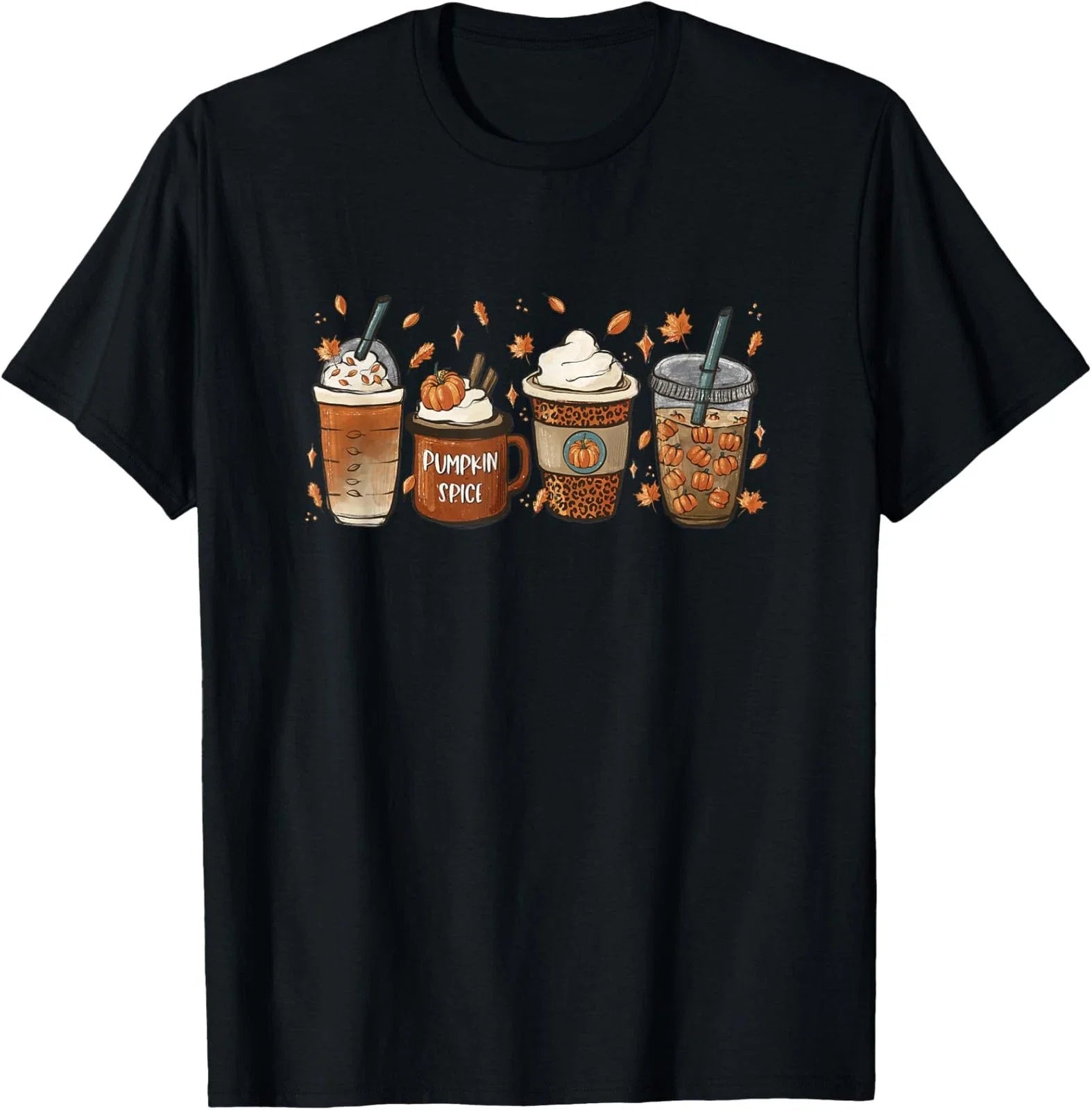 Halloween Coffee Pumpkin Latte Spice Coffee Love Unisex T-Shirt Unisex T-shirt, Sweatshirt, Hoodie, Long Sleeve Tee - T-Shirt, Sweatshirt, Hoodie