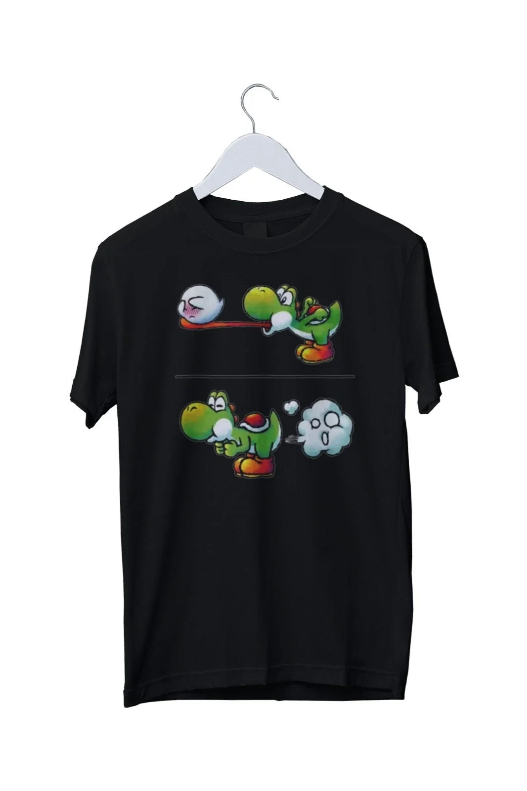 Farting Yoshi Cartoon Mens Graphic Print T-Shirt S M L XL 2 3 4 XL Unisex T-shirt, Sweatshirt, Hoodie, Long Sleeve Tee - T-Shirt, Sweatshirt, Hoodie