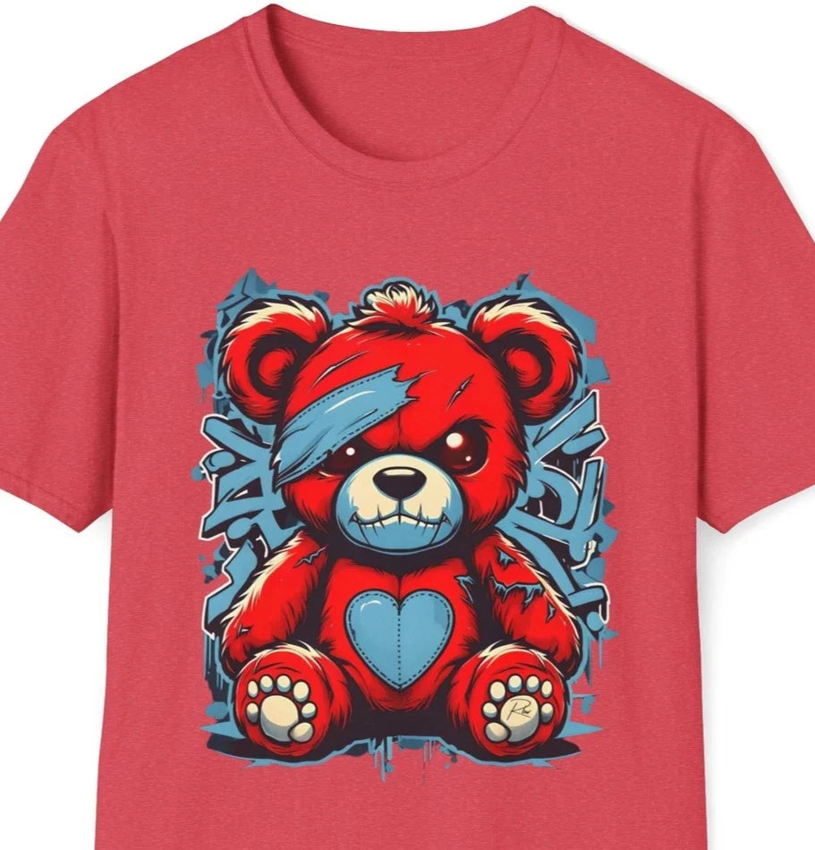 Mad Teddy Bear Unisex Graphic T-Shirt, Urban Streetwear Tee, Gift for Him & Her Unisex T-shirt, Sweatshirt, Hoodie, Long Sleeve Tee - T-Shirt, Sweatshirt, Hoodie