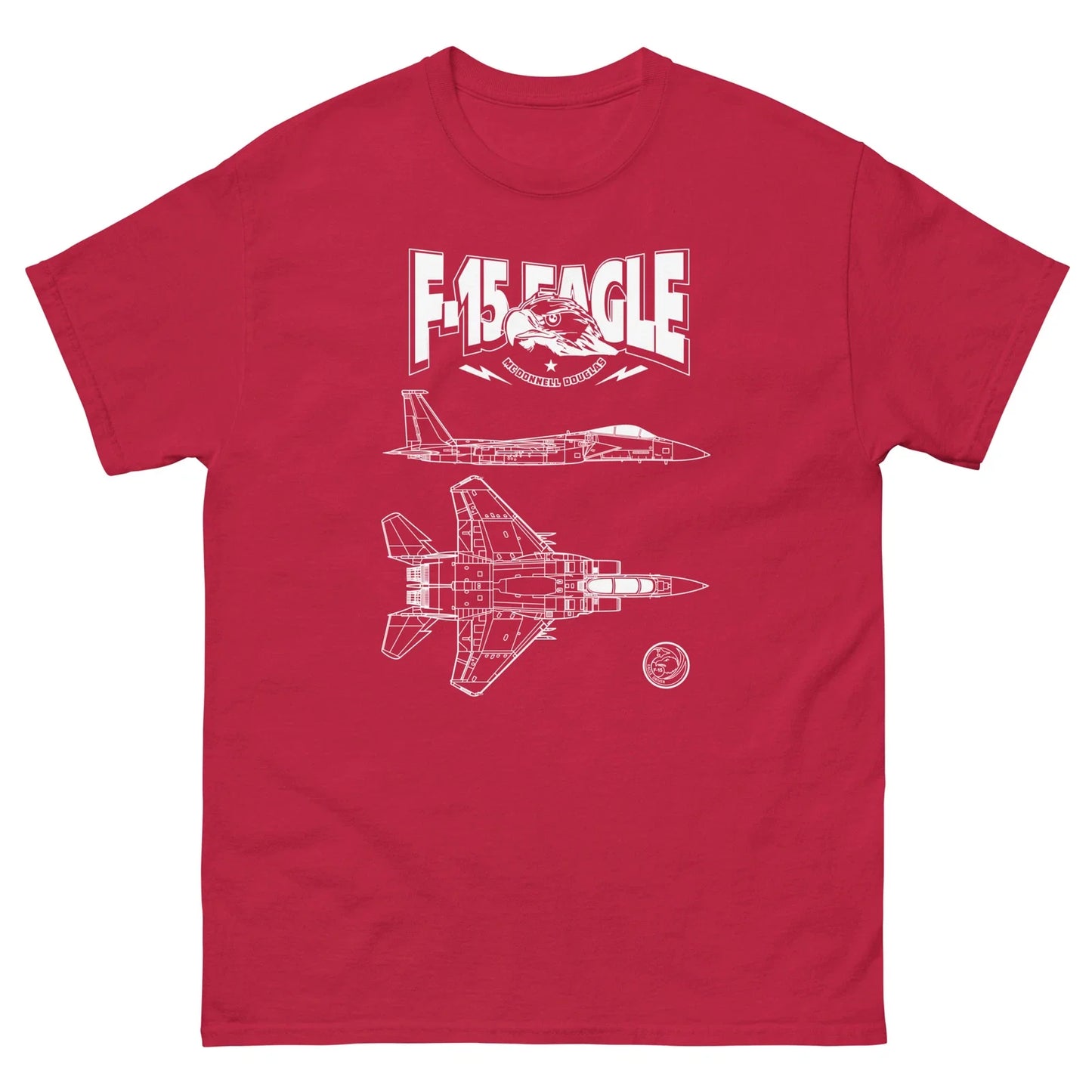 F-15 Eagle American Fighter Jet Clean Design T-Shirt Unisex T-shirt, Sweatshirt, Hoodie, Long Sleeve Tee - T-Shirt, Sweatshirt, Hoodie