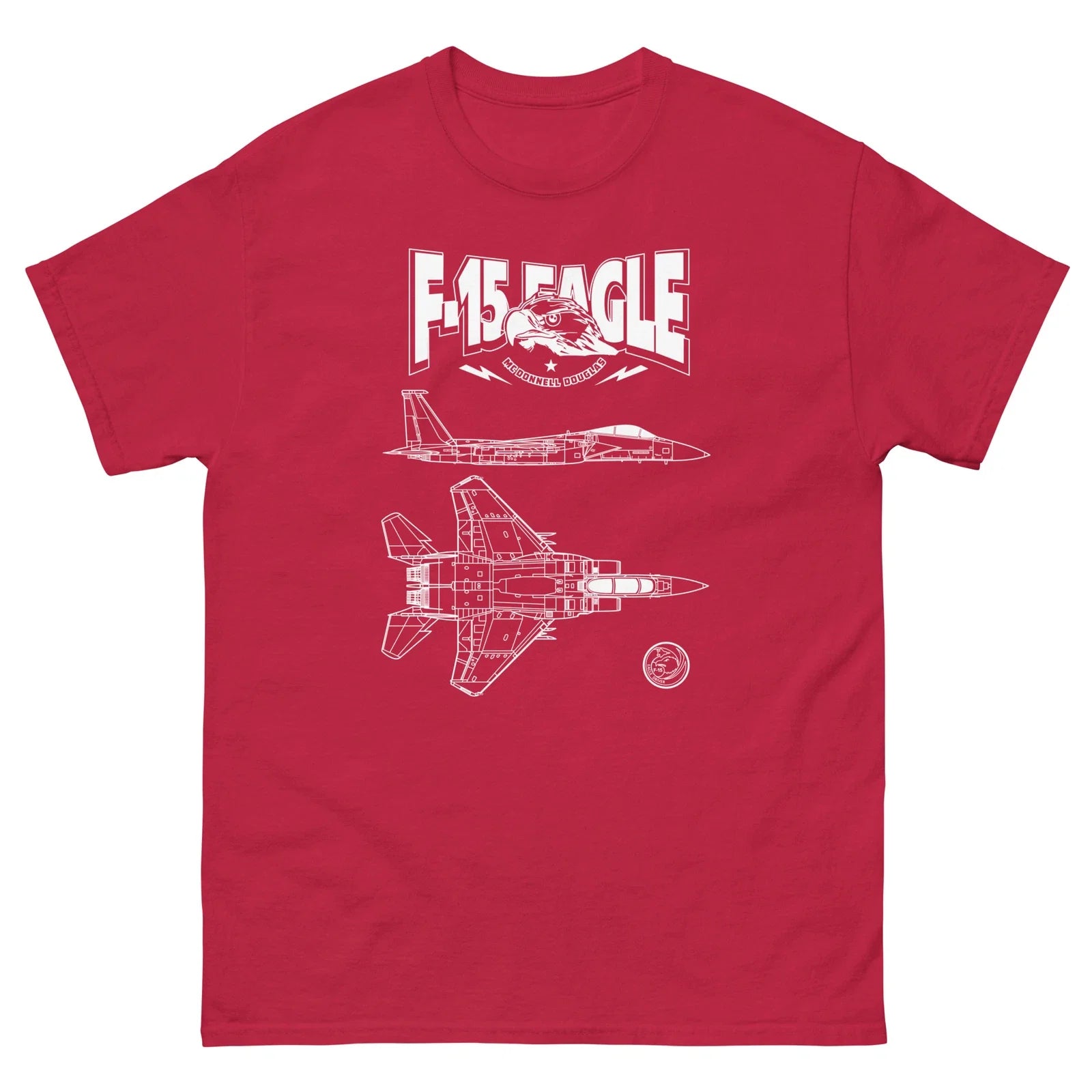 F-15 Eagle American Fighter Jet Clean Design T-Shirt Unisex T-shirt, Sweatshirt, Hoodie, Long Sleeve Tee - T-Shirt, Sweatshirt, Hoodie
