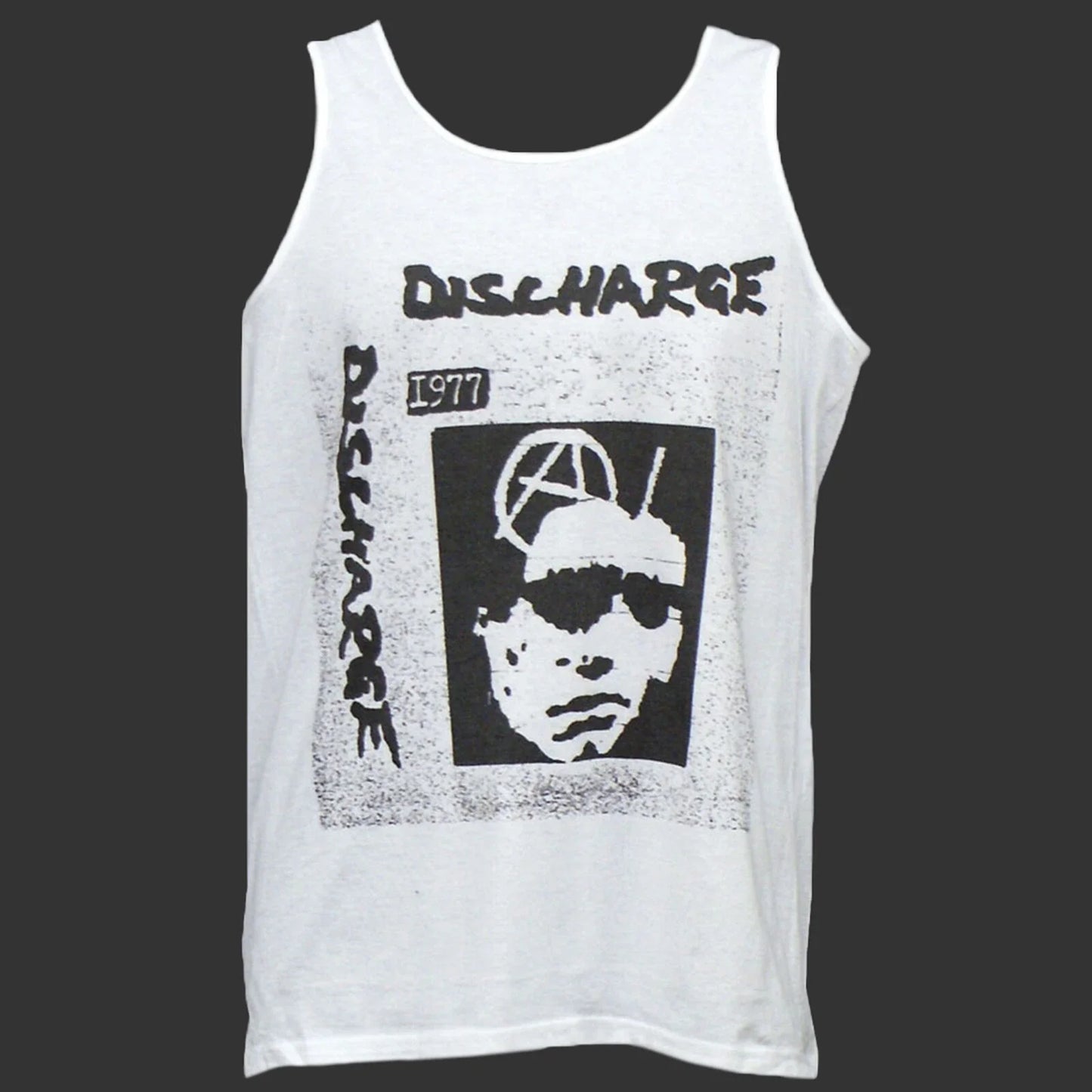 Discharge Hardcore Punk Rock T-SHIRT vest top unisex white S-2XL Unisex T-shirt, Sweatshirt, Hoodie, Long Sleeve Tee - T-Shirt, Sweatshirt, Hoodie