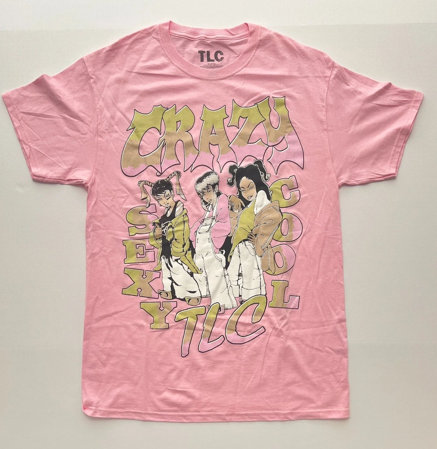 TLC CRAZY SEXY COOL Hip Hop Concert T-shirt Pink Colorway Size Medium Unisex T-shirt, Sweatshirt, Hoodie, Long Sleeve Tee - T-Shirt, Sweatshirt, Hoodie