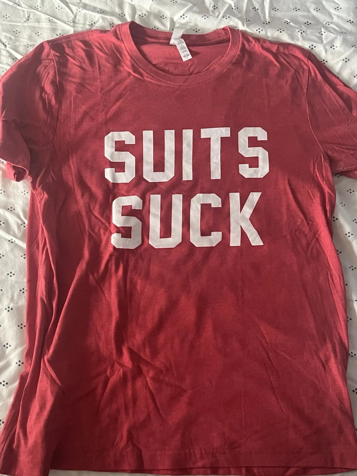 Mens Large Suits Suck T-Shirt Entourage Billy Walsh. By Barstool Sports Unisex T-shirt, Sweatshirt, Hoodie, Long Sleeve Tee - T-Shirt, Sweatshirt, Hoodie
