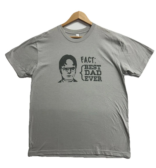 American apparel Dwight Schrute Mens Tshirt Gray Fathers Day Size L Humor Unisex T-shirt, Sweatshirt, Hoodie, Long Sleeve Tee - T-Shirt, Sweatshirt, Hoodie