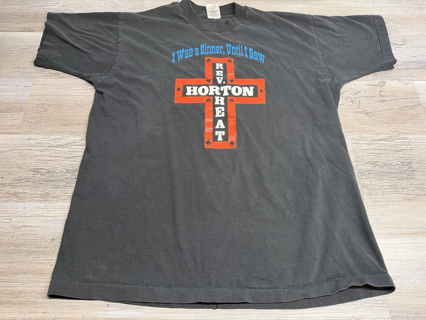 Vintage Reverend Horton Heat Shirt XL I Was A Sinner Punk Rock Mens Rockabilly Unisex T-shirt, Sweatshirt, Hoodie, Long Sleeve Tee - T-Shirt, Sweatshirt, Hoodie
