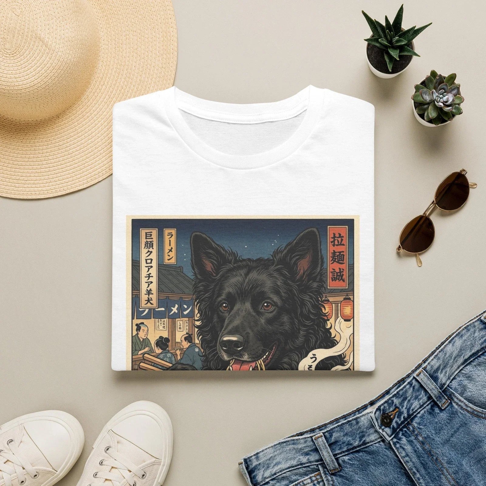 Croatian Sheepdog  Ramen Bowl T-Shirt | Japanese Noodle Shop Art Unisex T-shirt, Sweatshirt, Hoodie, Long Sleeve Tee - T-Shirt, Sweatshirt, Hoodie