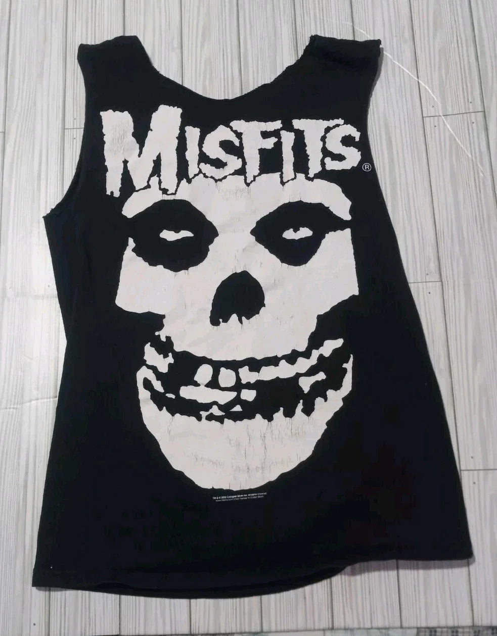 Y2k 2002 Misfits Band T Shirt Skull Logo Medium Black Chopped Sleeves and Neck. Unisex T-shirt, Sweatshirt, Hoodie, Long Sleeve Tee - T-Shirt, Sweatshirt, Hoodie