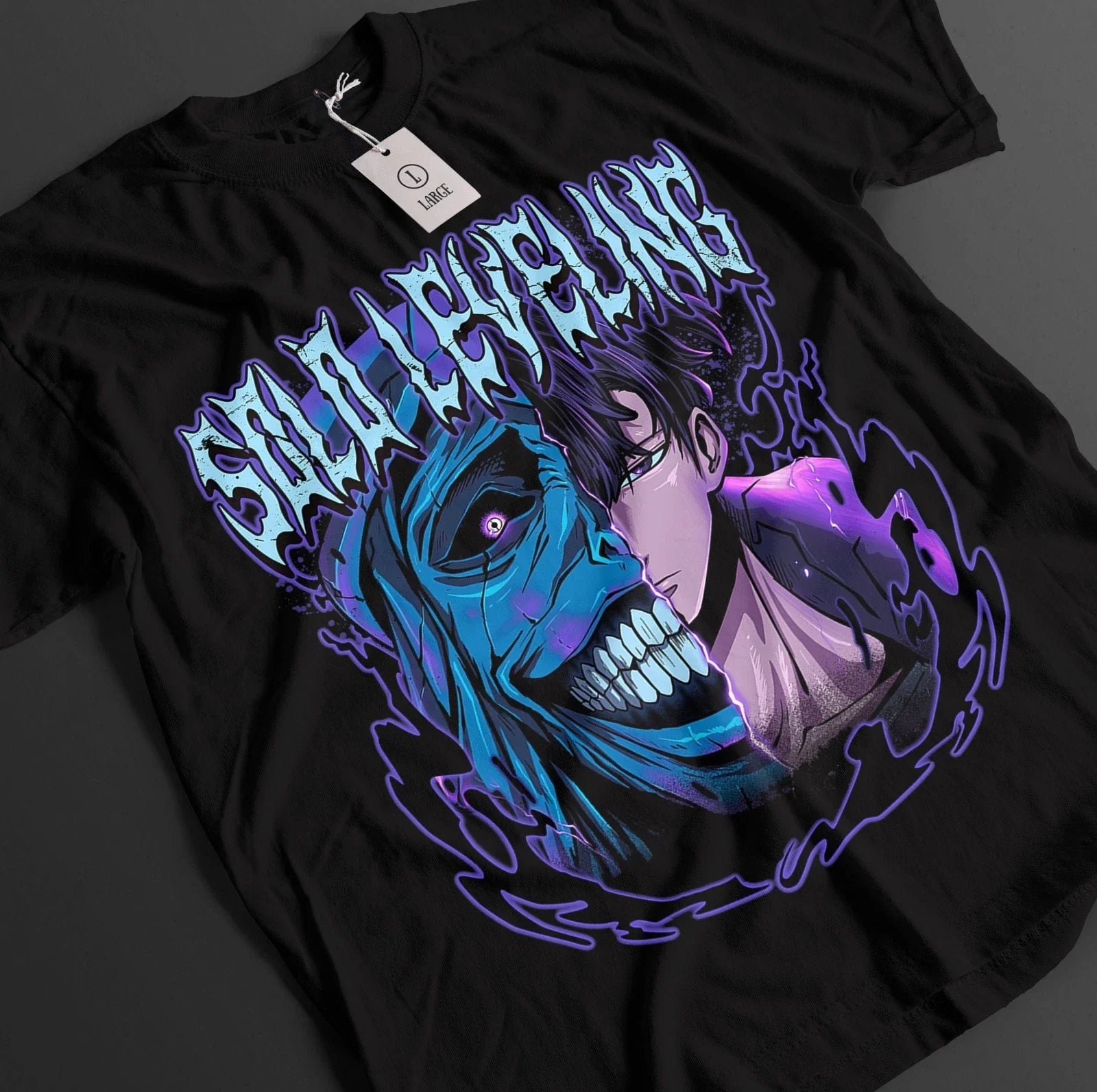 Solo Leveling Shirt Sung Jinwoo Tshirt Haein T-Shirt Beru Top Igris Anime Tee Unisex T-shirt, Sweatshirt, Hoodie, Long Sleeve Tee - T-Shirt, Sweatshirt, Hoodie