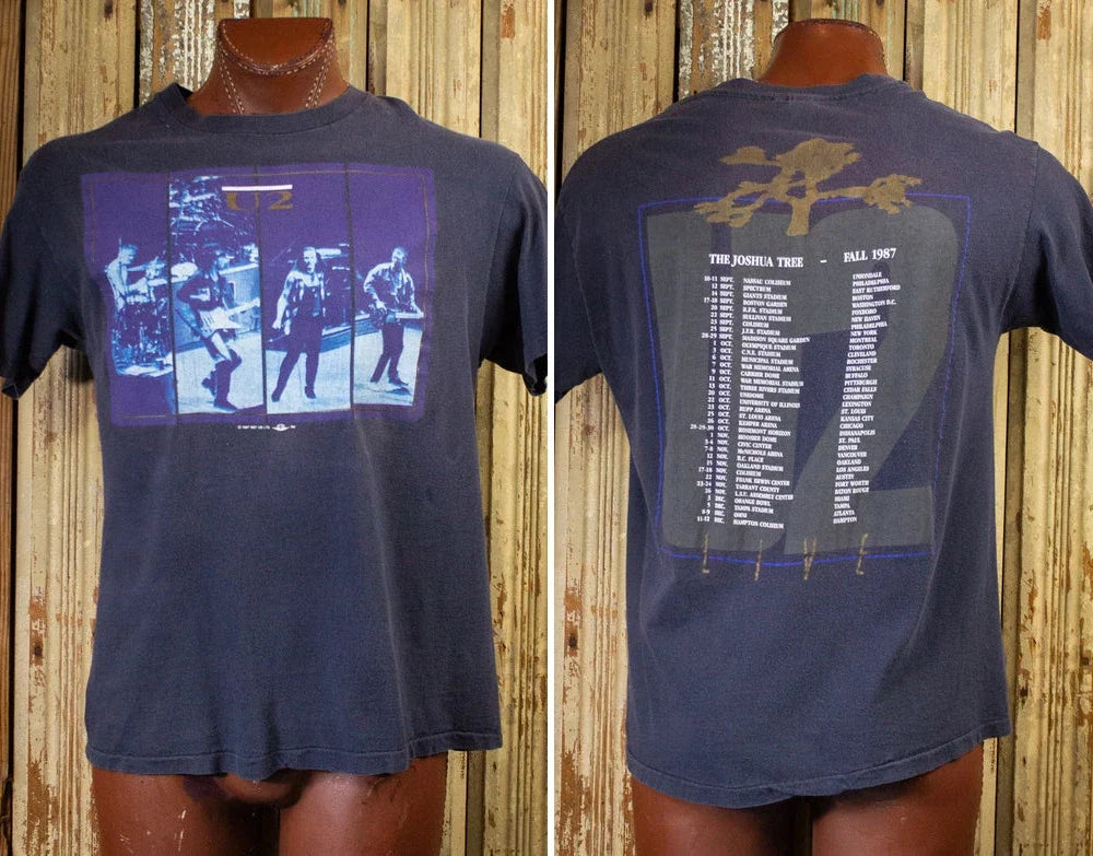 Vintage U2 Joshua Tree Concert T Shirt 1987 Unisex T-shirt, Sweatshirt, Hoodie, Long Sleeve Tee - T-Shirt, Sweatshirt, Hoodie