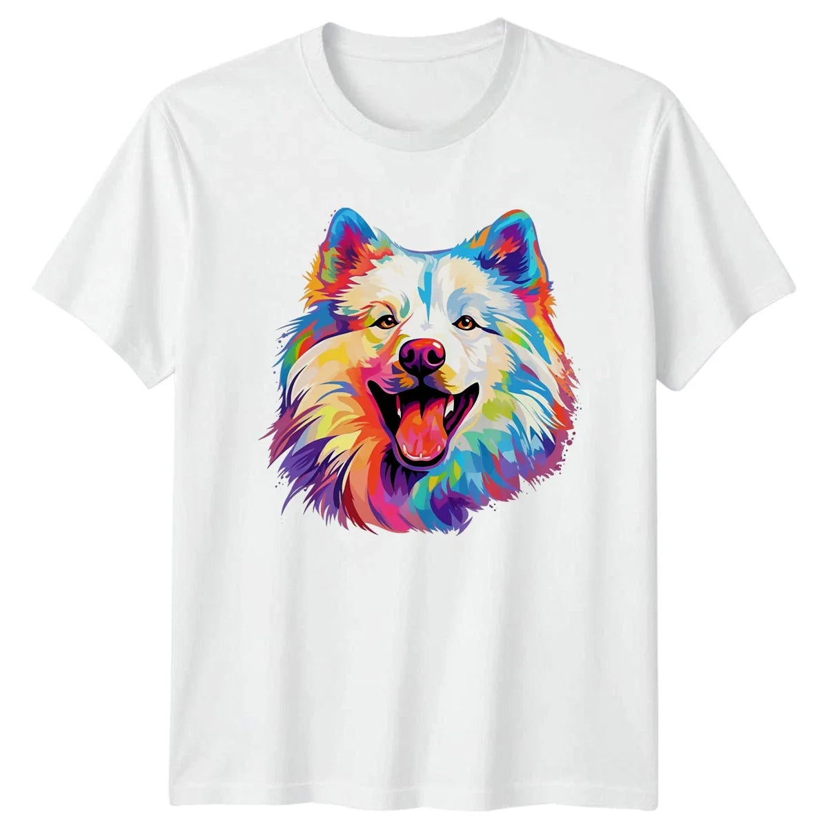 Colorful Samoyed Dog T-Shirt Pet Lover Gift For Him And Her Unisex T-shirt, Sweatshirt, Hoodie, Long Sleeve Tee - T-Shirt, Sweatshirt, Hoodie