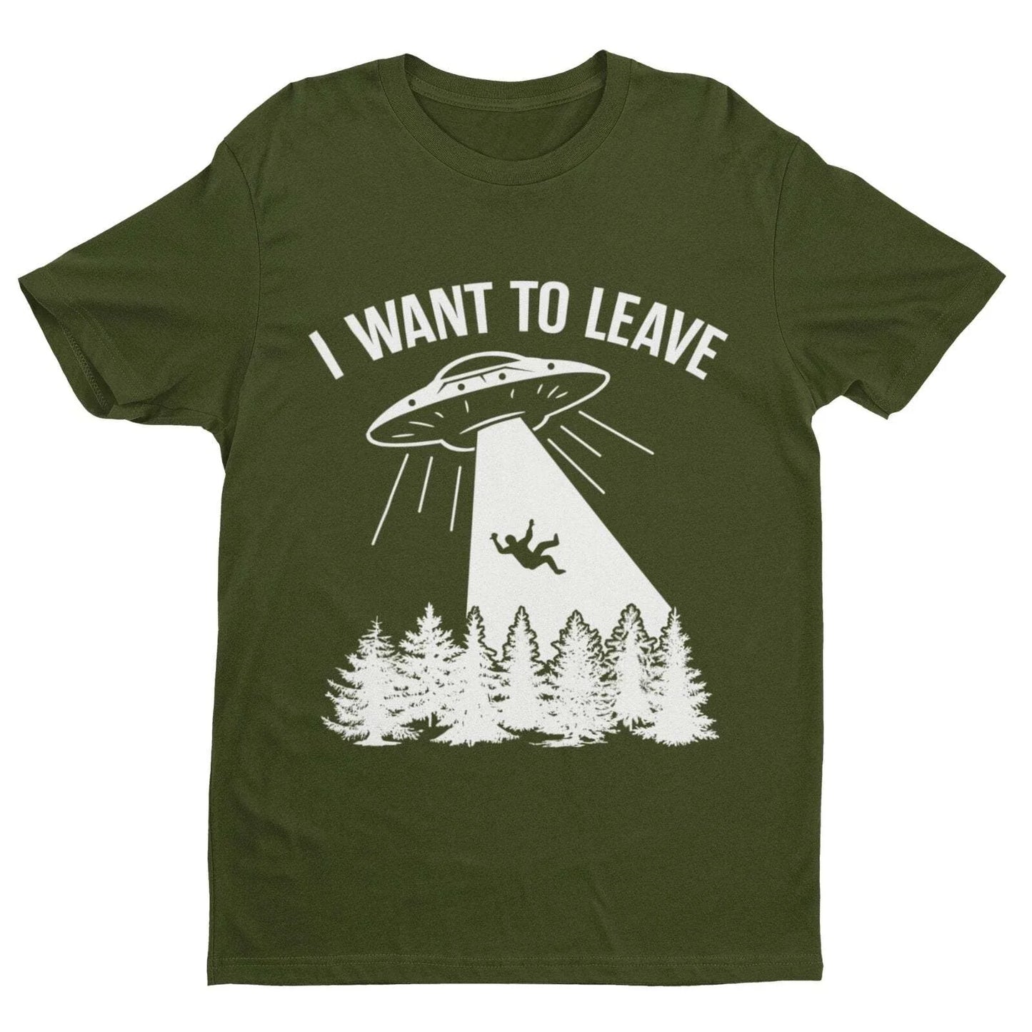 Funny UFO T Shirt I Want To Leave Retro Alien Roswell Area 51 You Are Not Alone Unisex T-shirt, Sweatshirt, Hoodie, Long Sleeve Tee - T-Shirt, Sweatshirt, Hoodie