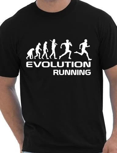 Evolution Of A Running  Runner Gift Jogger  Mens T Shirt  Size S-XXL Unisex T-shirt, Sweatshirt, Hoodie, Long Sleeve Tee - T-Shirt, Sweatshirt, Hoodie