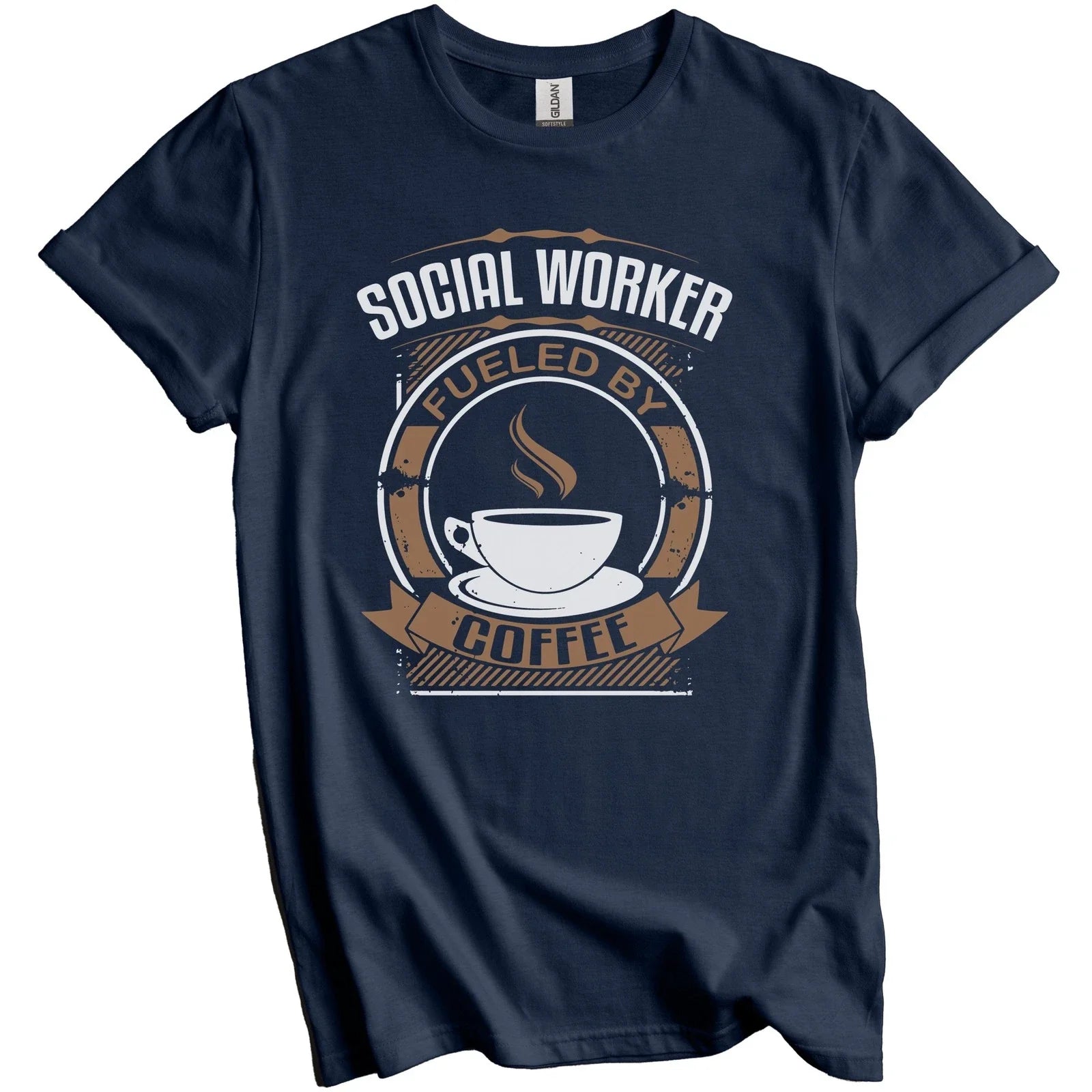 Social Worker Fueled By Coffee Funny Graphic T-Shirt Unisex T-shirt, Sweatshirt, Hoodie, Long Sleeve Tee - T-Shirt, Sweatshirt, Hoodie