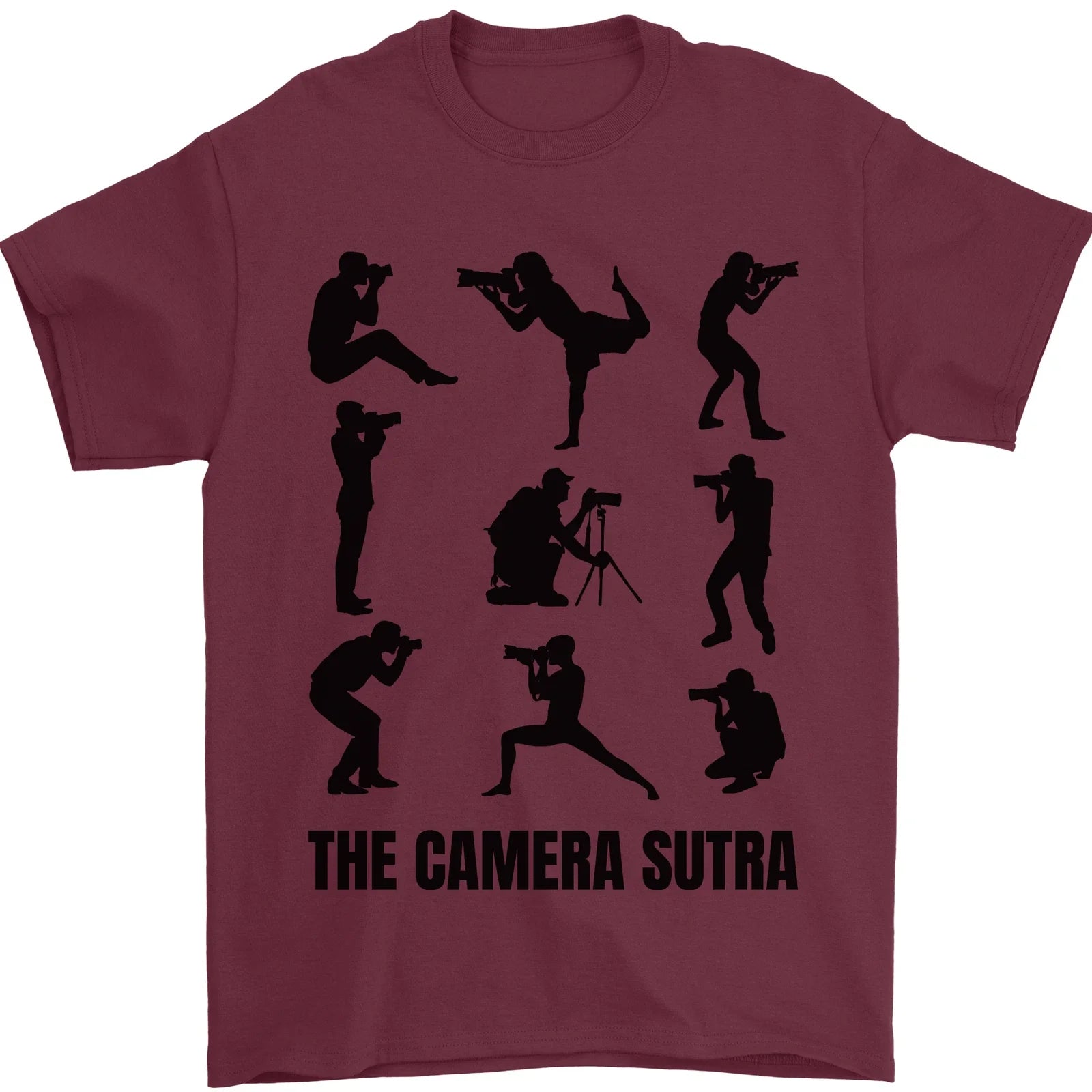 Camera Sutra Funny Photographer Photography Mens T-Shirt 100% Cotton Unisex T-shirt, Sweatshirt, Hoodie, Long Sleeve Tee - T-Shirt, Sweatshirt, Hoodie
