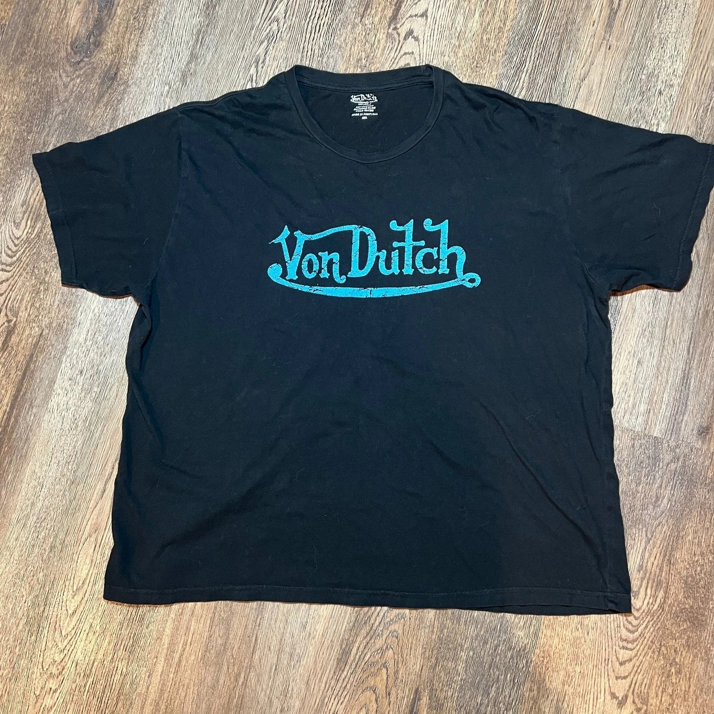 Vintage Von Dutch t shirt black w/blue logo Y2K Skater XXL 100% Cotton Unisex T-shirt, Sweatshirt, Hoodie, Long Sleeve Tee - T-Shirt, Sweatshirt, Hoodie
