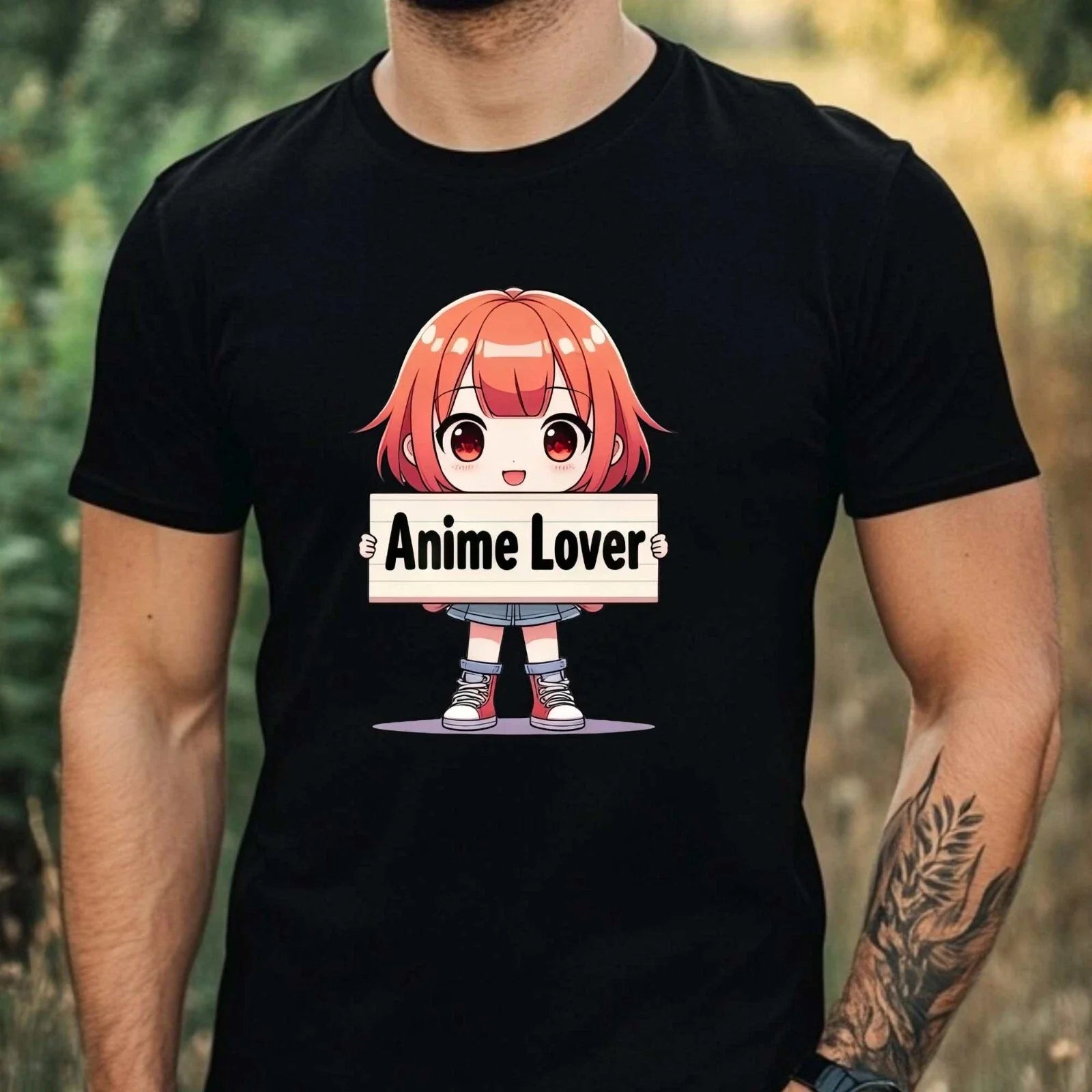 Mens Anime Lover Motif Cotton T-Shirt Size XS to 5XL Unisex T-shirt, Sweatshirt, Hoodie, Long Sleeve Tee - T-Shirt, Sweatshirt, Hoodie