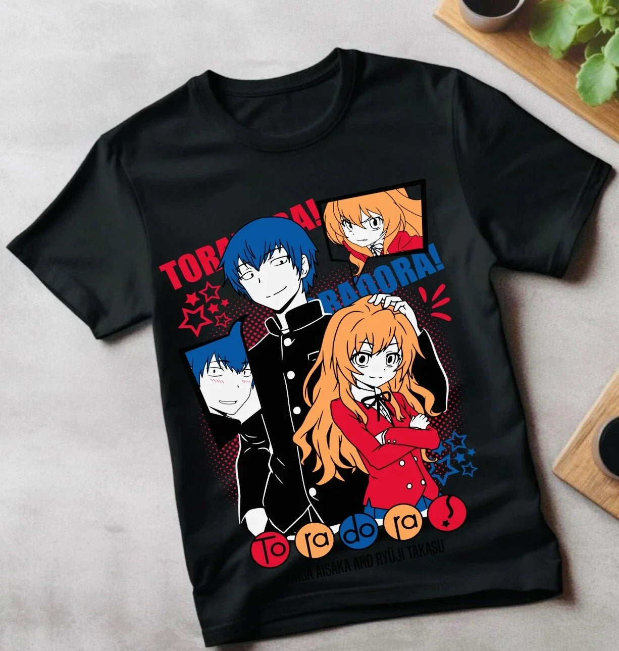 Toradora T-Shirt Taiga Ryuuji Aisaka Takasu Kawaii Anime Tee Gift 2024 Shirt Unisex T-shirt, Sweatshirt, Hoodie, Long Sleeve Tee - T-Shirt, Sweatshirt, Hoodie