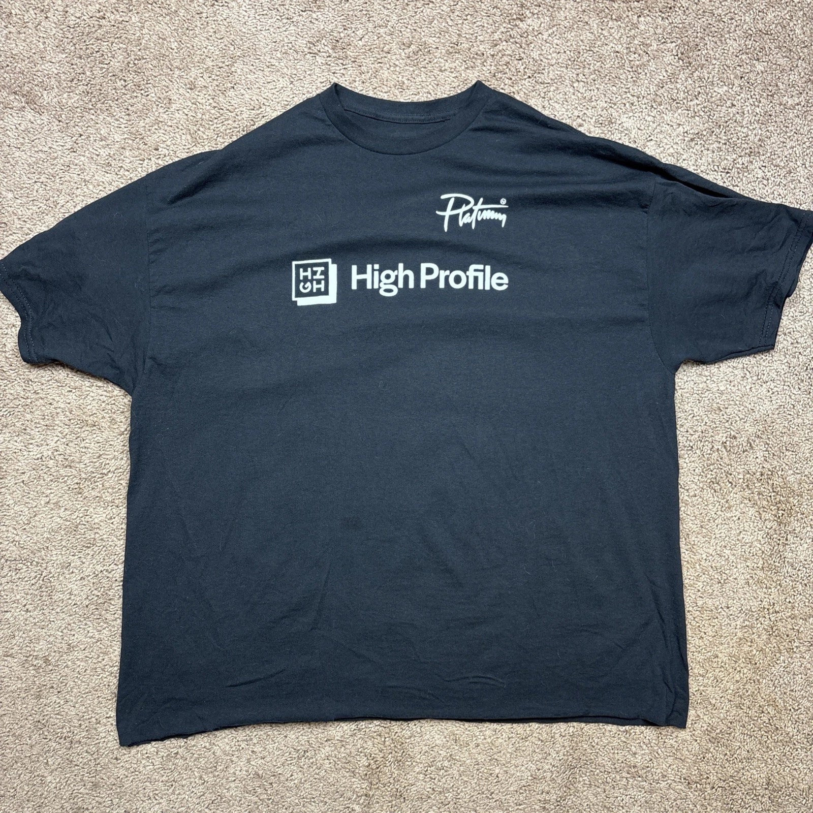 High Profile Graphic T Shirt Mens XL Black Streetwear Logo Tee Minimalist Unisex T-shirt, Sweatshirt, Hoodie, Long Sleeve Tee - T-Shirt, Sweatshirt, Hoodie