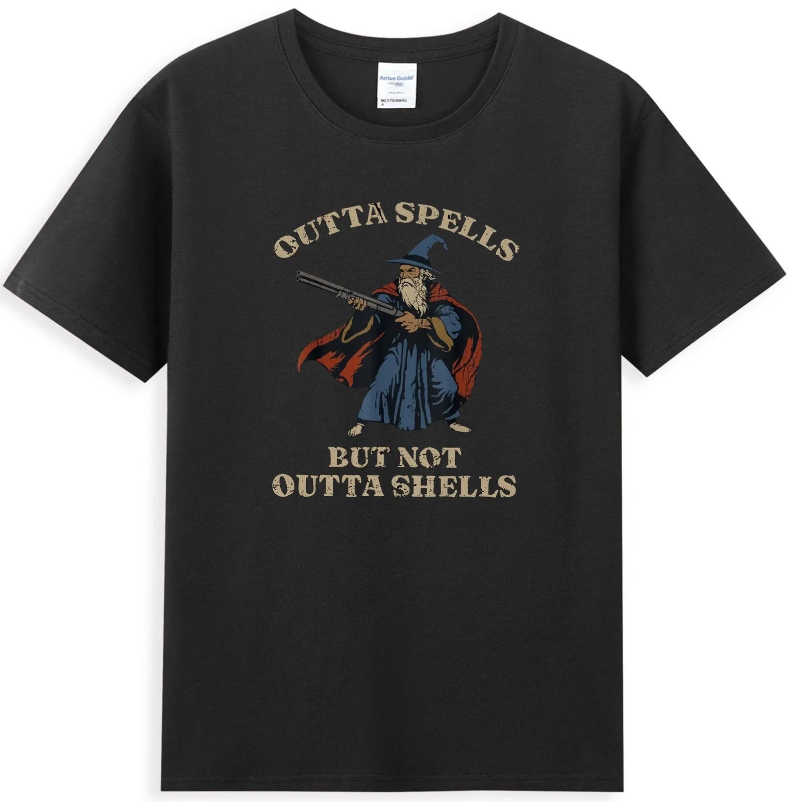 Outta Spells But Not Outta Shells Wizard Fantasy Meme T-Shirt Unisex T-shirt, Sweatshirt, Hoodie, Long Sleeve Tee - T-Shirt, Sweatshirt, Hoodie